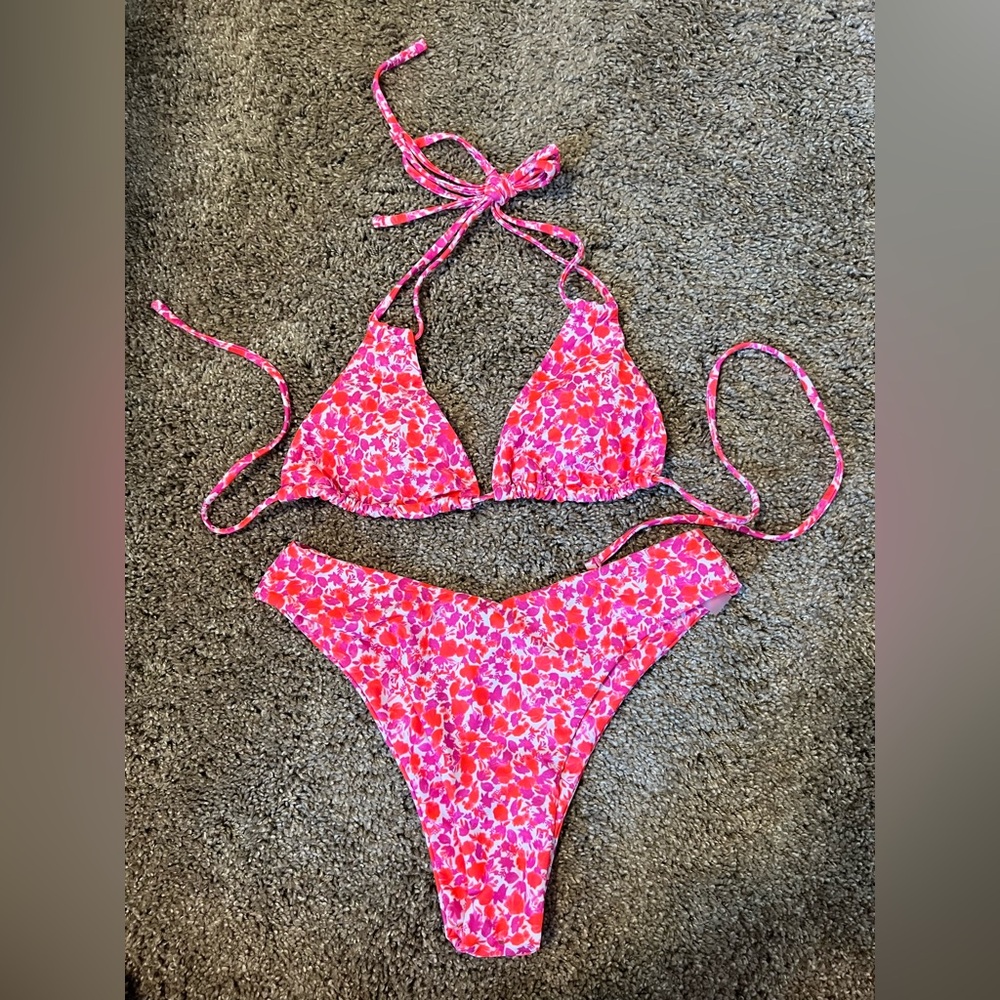 SHEIN Pink Floral Bikini